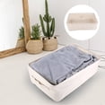 thumbnail image 4 of Medium Portable Cotton Linen Desktop Organizer Basket for Sundries and Clothes, 4 of 8