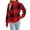 Red, variant on Women's Christmas Casual Color Block Plaid Long-Sleeved Turtleneck Sweater for Holiday Festive Wear and Casual Comfort,Dark Green,L