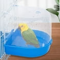thumbnail image 4 of Lifeuping Bird Bath Box Hanging Birdbath Toy Parakeet Caged Bathing Tubs Parrot Bath Tub Water Shower Food Feeder Holder Tray Bird Bath for Cage Accessory Small Birds Parrots Cockatiel, 4 of 7