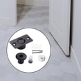 thumbnail image 2 of Tope de puerta,Tope de puerta invisible oculto Tope de puerta magnético,Tope de puerta montado en el piso Cocinas silenciosas,Dormitorio Sala de estar Herrajes para puertas Negro, 2 of 9