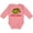 Mauve, variant on Santa-Saurus Christmas Dinosaur Boys or Girls Long Sleeve Baby Bodysuit