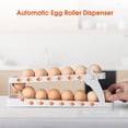 thumbnail image 5 of POINTERTECK Eggroller Refrigerator Organizer 2 Tier Egg Storage Rack Convenient Secure Keeps Eggs Tidy, 5 of 5