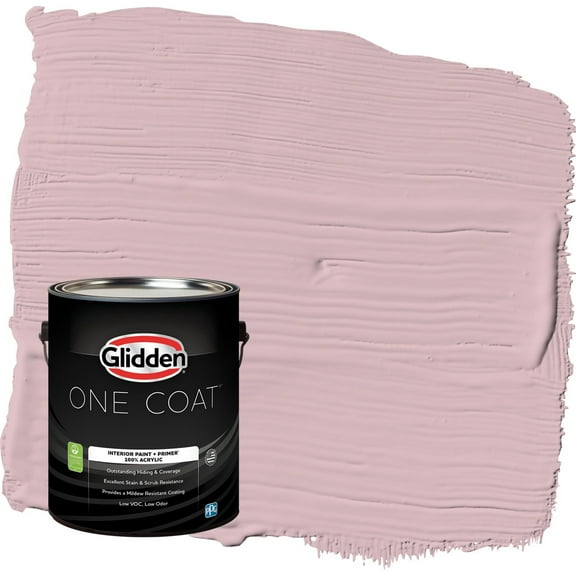 Glidden One Coat Nostalgia / Purple Semi-Gloss Interior Paint with Primer, 1 Gallon