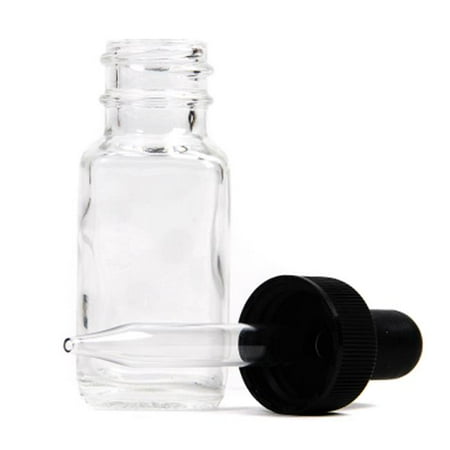 American Educational Products 7-406-2-Gr French Square Flint Bottle With Dropper, 15 Ml.