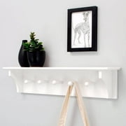 Foster 24" Wall Shelf with 5 Pegs