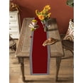 thumbnail image 5 of Table Runner Dresser Scarves 48 Inch Long, Greek Geometric Inspired Twist Line Linen Dining Table Runners Abstract Key Pattern on Red Tabletop Scarf for Wedding Holiday Party Kitchen, 5 of 7