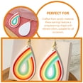 thumbnail image 3 of YSNOOWE 1Par Pendientes De Multicolor Acrílicos Único Y Llamativo Para Mujer, 3 of 8