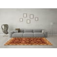 thumbnail image 3 of Ahgly Company Indoor Rectangle Abstract Orange Modern Area Rugs, 2' x 5', 3 of 4
