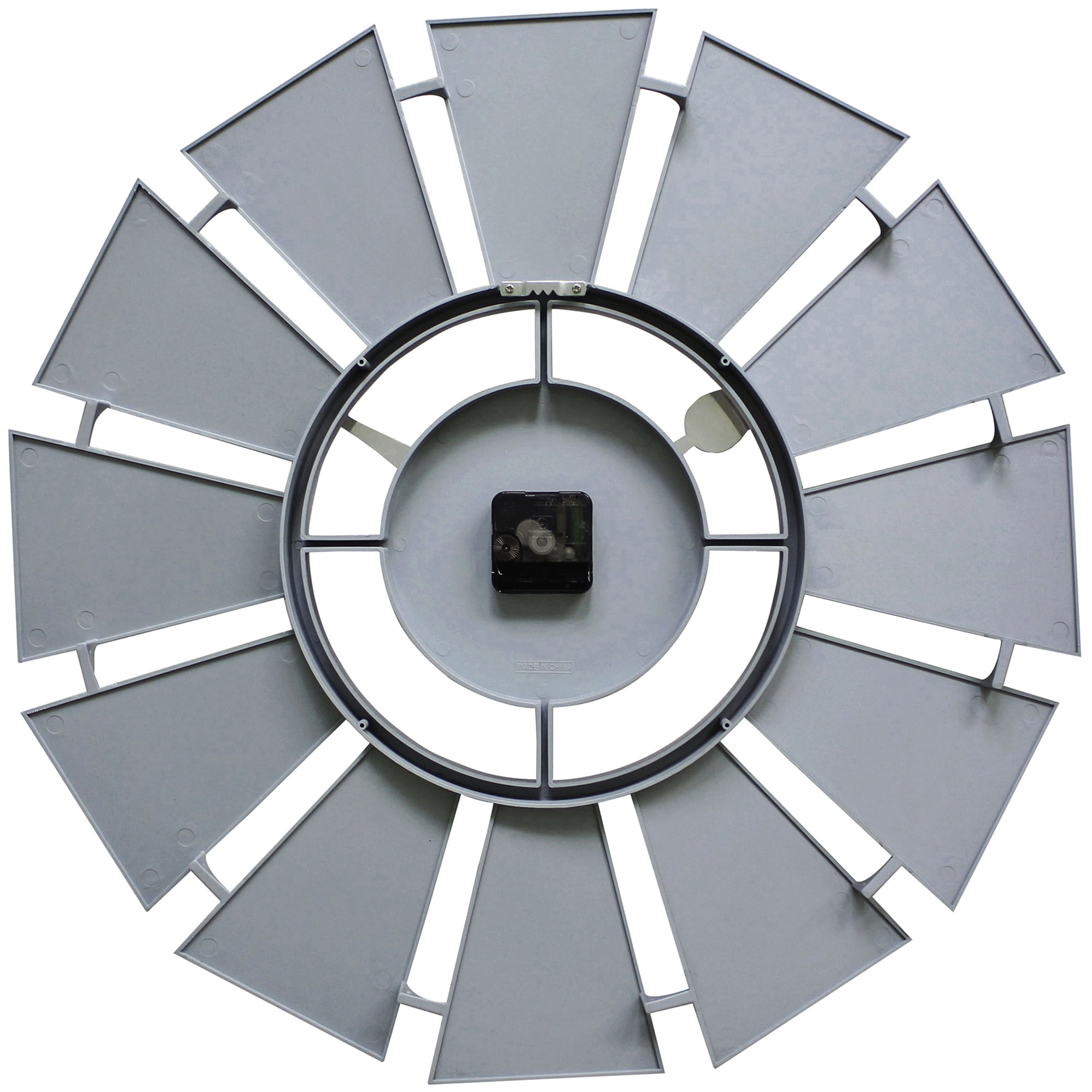 FirsTime & Co. Multicolor Numeral Windmill Wall Clock, Farmhouse, Analog, 24 x 2 x 24 in