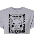 thumbnail image 3 of Pokémon - Pikachu Wink Face - Juniors Cropped Cotton Blend T-Shirt, 3 of 5