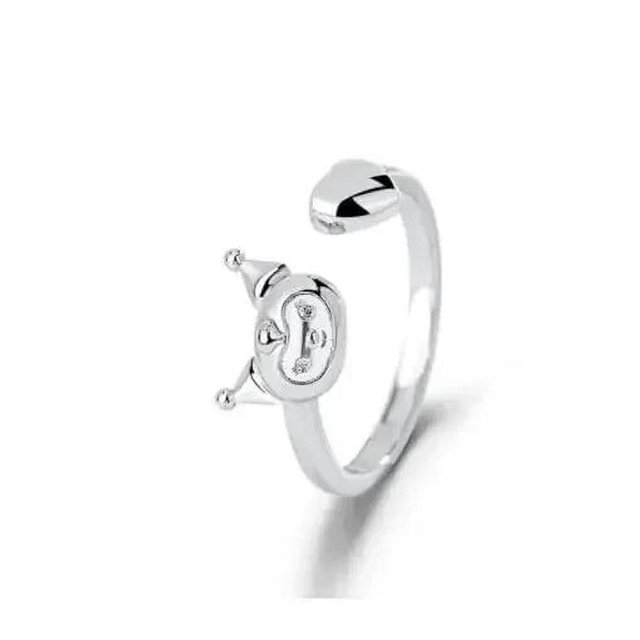 Cinnamorolls anillo de Anime ajustable, accesorios bonitos, HelloKittys, My Melodys, Kuromis, resina, novia, corazón de niña, juguetes, regalo