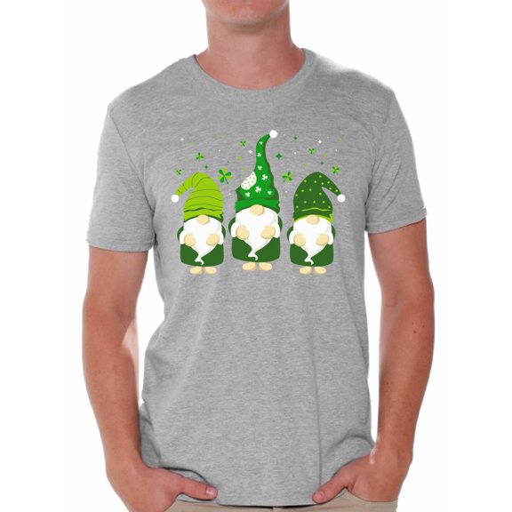 Cute Patrick's Men's T Shirt Paddys 2021 Green Four Leaf Lucky Irish Gifts for Him Saint Pattys Graphic Tee