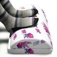 thumbnail image 3 of Polar Bear Foot Rest, Mother and Constellation Bears in Watercolor Style Pattern, Non-Slip Backing Adjustable Ergonomic Memory Foam Leg Support for Office, Magenta Purple and White, by Ambesonne, 3 of 5