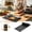 Black, variant on Silicone Knife Mat Soft-Grip Slot Organizer Wall Mounted Knife Storage Tray For Kitchen Knife Storage(Black-41.1X20.8Cm)