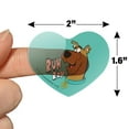 thumbnail image 6 of Scooby-Doo Ruh Roh Heart Shaped Planner Calendar Scrapbook Craft Stickers, 6 of 6