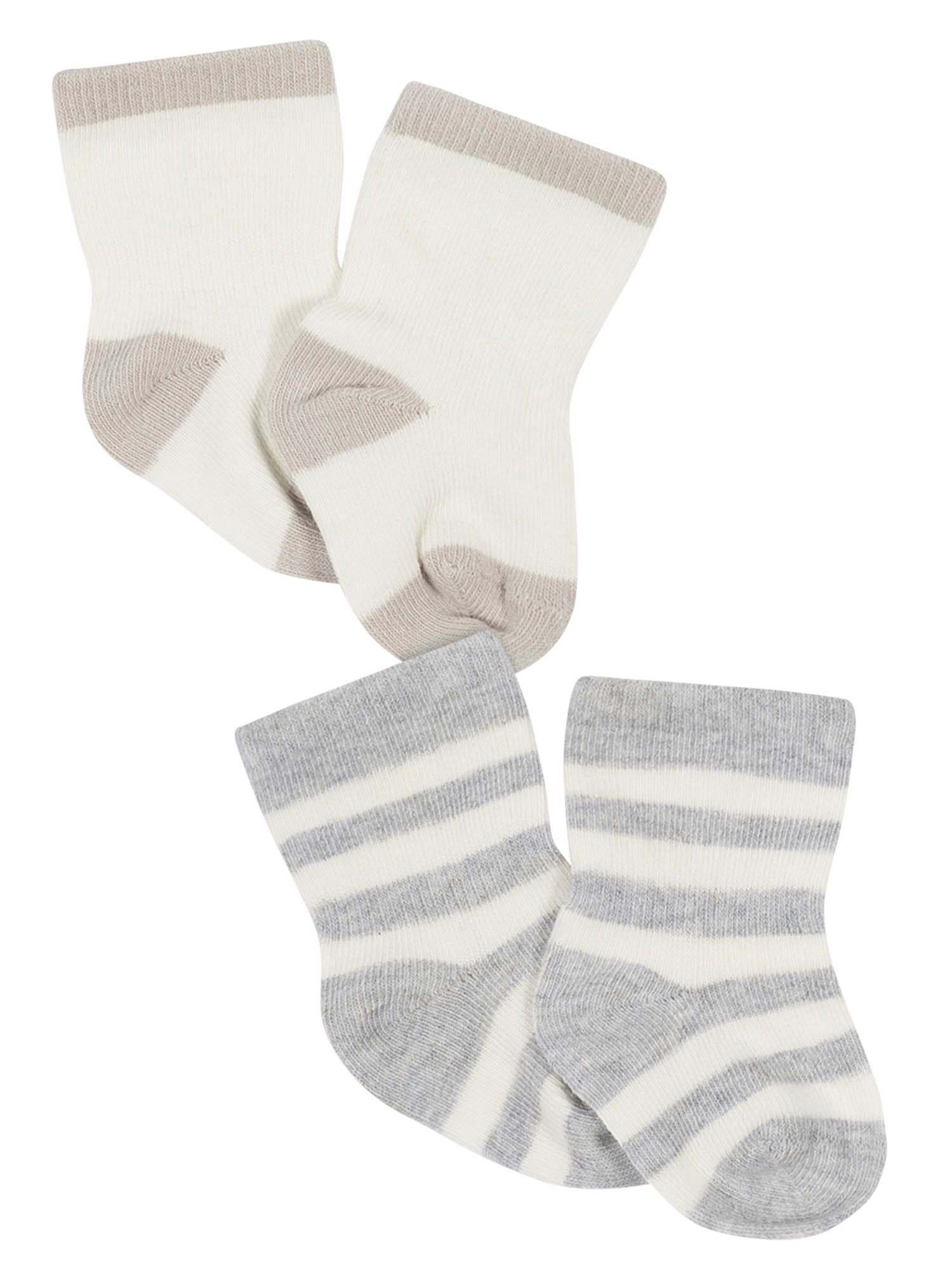 Modern Moments by Gerber Baby Boy or Baby Girl Gender Neutral Wiggle Proof Organic Cotton Blend Socks, 6-Pack