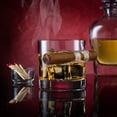 thumbnail image 3 of Father's Day Gifts for Men, Cigar Whiskey Glass, Old Fashioned Whiskey Glasses With Indented Cigar Rest, Gifts for Dad, 3 of 5