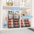 thumbnail image 2 of Stackable Can Organizer with 2 Adjust Dividers, Holds 28 Cans, Metal for Can, 2 of 5