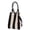 Black+White, variant on Deago Women Mini Knit Tote Bag Striped Crochet Bucket Handbag Small Purse Vacation Lightweight Beach Bag Travel Weekend