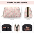 thumbnail image 5 of Gaeub Rabbit Printed Travel Cosmetic Bag,Makeup Bag, Large Capacity Toiletry Bag for Women, Portable Pouch Make Up Organizer with Zipper and Divider, 5 of 8