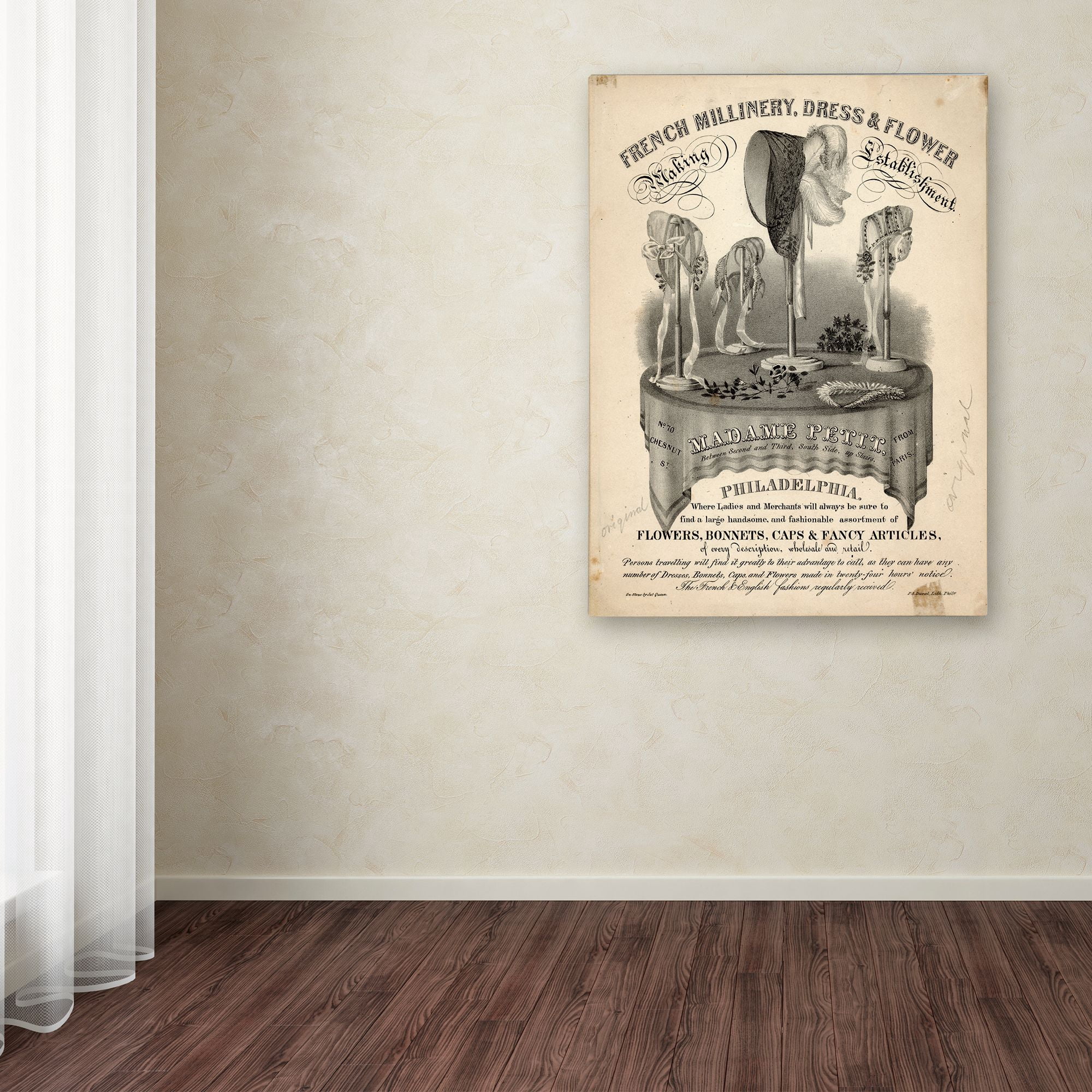 Trademark Fine Art 'French Millinery' Canvas Art by Vintage Apple Collection