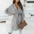 thumbnail image 2 of Vedolay Womens Winter Jacket Slim Casual Jacket Coat Top Outwear 2023 Grey,2XL, 2 of 5