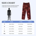 thumbnail image 5 of Daiia Red Glitter Texture Men's Sleep Pant with Pockets and Drawstring,Pajama Pants-X-Large, 5 of 9