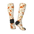 thumbnail image 4 of Balery Flower Fox Fun Novelty Socks Men'S Women'S Crew Socks Funny Crazy Novelty Socks Quirky And Cool Socks, 4 of 9