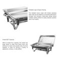thumbnail image 5 of 9L/8Q 4pcs Chafing Dish Sets Chafer Dish Stainless Steel Pans Full Size Rectangular, 5 of 12