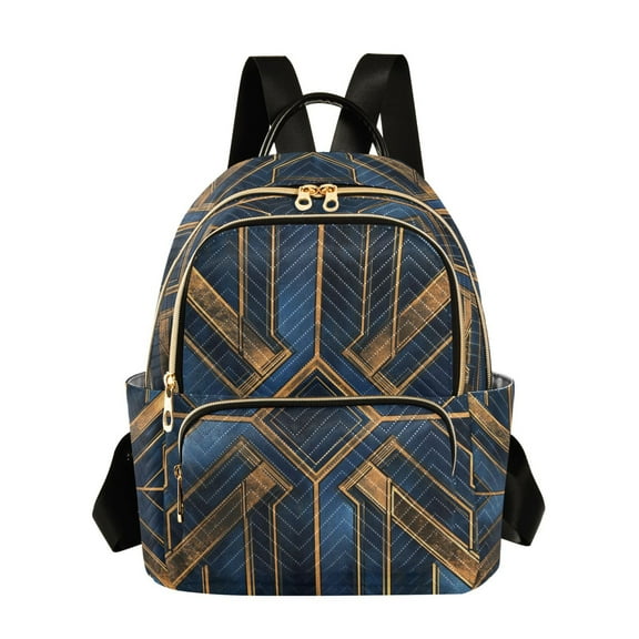 FORMRS Mini Backpack Purse for Women Travel Daypack Casual Shoulder Bag, Elegant Geometric Pattern