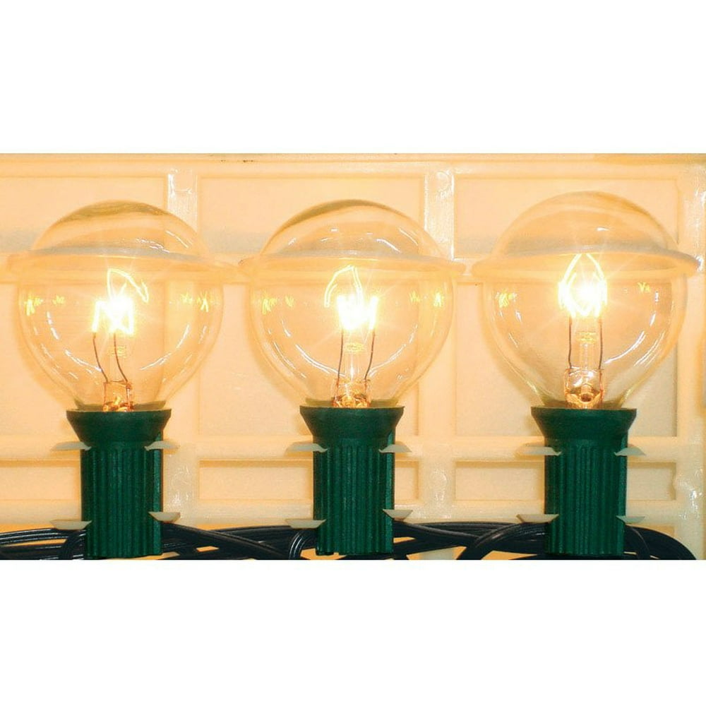 Living Accents 642GV111 Clear Globe Light Set, 19\'