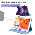 thumbnail image 3 of Smart Case for iPad 6th/5th Generation 2018 2017, iPad Air 2 Case 2014, iPad Air 1st Case 2013 - Protective Leather Wallet Fold Stand Slim Flip Cute Apple iPad 9.7 Inch Cover Case, Mystery Galaxy, 3 of 7
