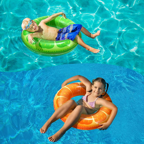 Fruit Swimming Ring Inflatable Pool Float Swimming Tubes Fruit Pool Tube  for Kids Adults Boys Girls