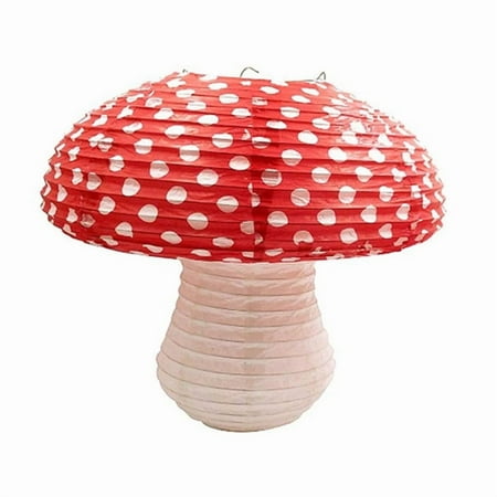 Mushroom Shaped Paper Lanterns Mushroom Decoration Lanterns for Christmas Party Decoration