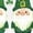 White, variant on Kids St. Paddy's Day Printed 3/4 Quarter Sleeve T Shirt Tops Peplum Casual