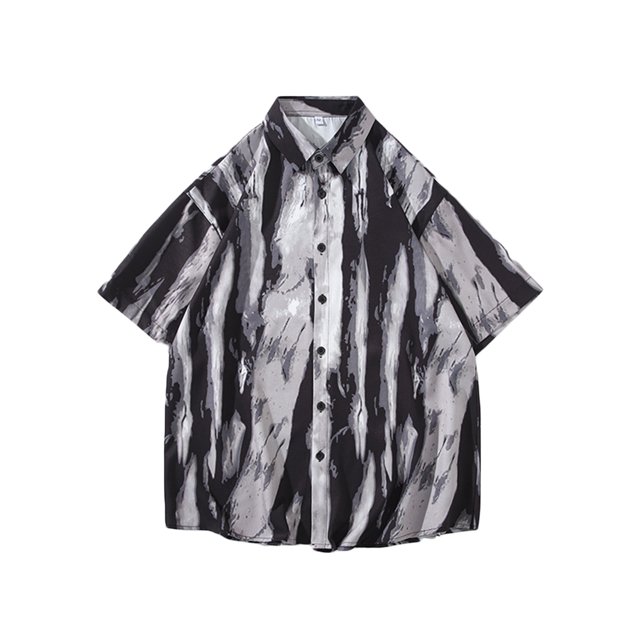 Qiopertar Liquidation à Moins de 5$ Chemise Décontractée Mode Homme à Manches Courtes et Col Rabattu en Solde