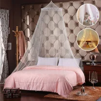 Elegant Lace Bed Canopy Princess Mosquito Net Netting Bedding Single Queen Size