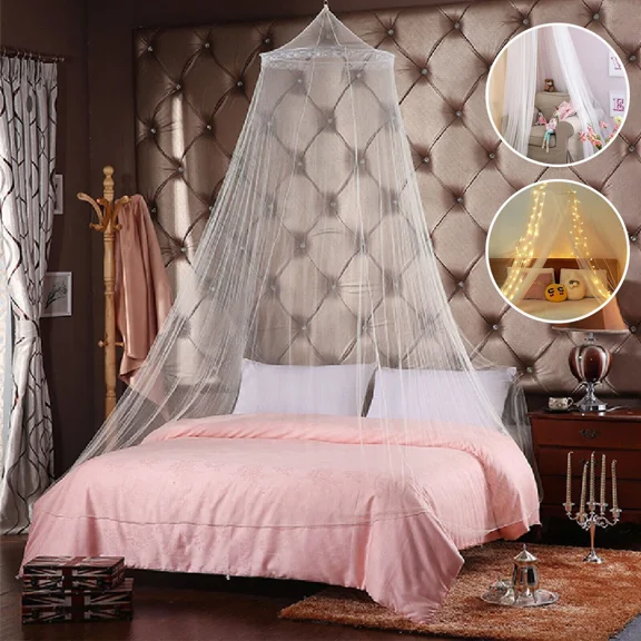 Elegant Lace Bed Canopy Princess Mosquito Net Netting Bedding Single Queen Size