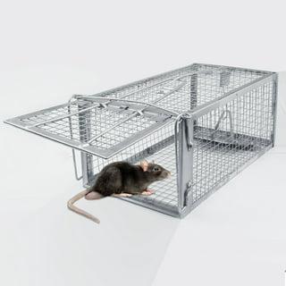 Rat Trap Bucket Spinner, Mouse Killer Roll Trap with 19.69in Mesh Ramp
