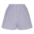 thumbnail image 7 of Tqcoqu Women's Gingham Plaid Summer Casual Shorts,Elastic Waist Button Front Lounge Loose Shorts,2026 Spring Summer Trendy Clothes,Purple Women's S-XXL, 7 of 7
