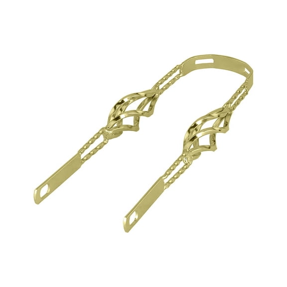 Bike 16 Cage Twisted Fender Braces Gold.