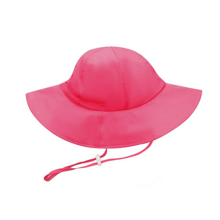 Outdoor Kids Sun Hat, Toddler Breathable Bucket Hat for Fishing Hiking Deep  Red