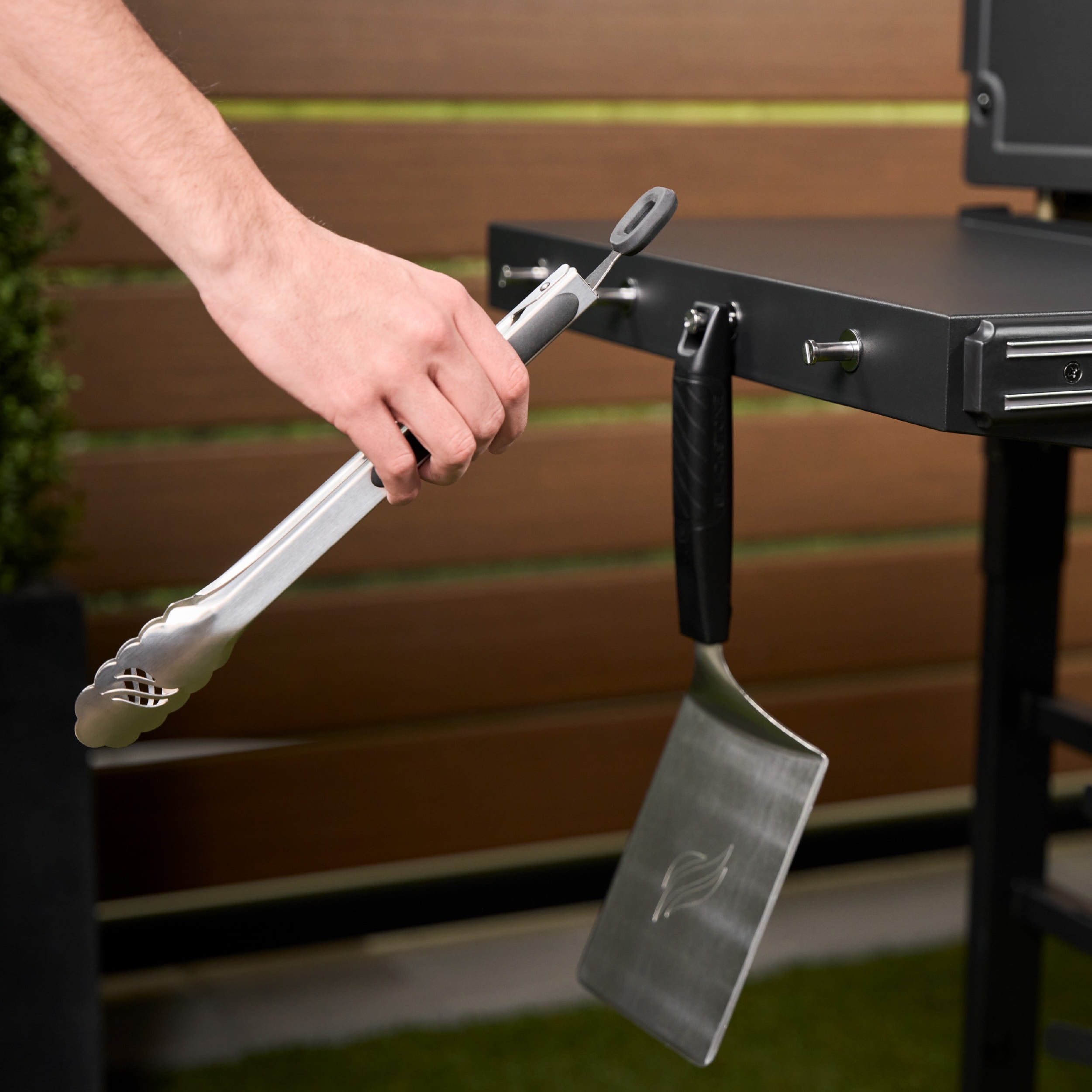 Blackstone Original 4-Burner 36" Natural Gas Omnivore Outdoor Griddle with Hood and Folding Side Shelves