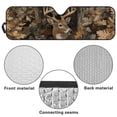 thumbnail image 6 of XYZCANDO Deer Windshield Sun Shade Compatible with Jeep Wrangler JK JKU JL JLU 1997-2023 & Jeep Gladiator JT 2020-2023 Camo Forest Front Window Sun Shade Sun Visor Protector, 6 of 7