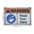 thumbnail image 3 of wash hand Sign Please Wash Your Hands Sign Safety Warning Signs Vinyl Sticker Caution Sign Safety Stickers Warning Stickers Restroom Signs Wash Hands Safety Signs, 3 of 7