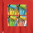 thumbnail image 3 of Toy Story - Woody Grid - Youth Boys Long Sleeve Graphic T-Shirt, 3 of 5