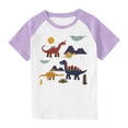 thumbnail image 1 of RXIRUCGD 2025 Vêtements d'Été pour Enfants Tout-Petits Garçons Filles Mode Mignon Col Rond Imprimé Manches Courtes Haut, 1 of 7