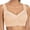 Khaki, variant on Seamless Powerful Push Up Wireless Bra Lift Full-Figure Posture Correcting Bra Ice Silk Anti Sagging Bra (Black, XXL)