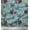 Turquoise Blue, variant on Soimoi Cotton Duck Fabric Floral,Cock & Hen Bird Print Fabric by The Yard 42 Inch Wide