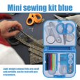 thumbnail image 2 of Stylish Complete Sewing Thread Needle Scissor Thimble Mini Plastic Storage Case Sewing Kit Tool For Home Travel Use, 2 of 9
